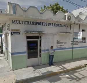 Pasajeros de Una unidad de transporte público de pasaje fue asaltada en la carretera federal Paraído-Comalcalco 